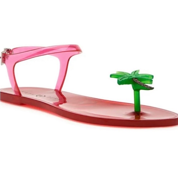 NWT-Katy Perry Palm Tree Geli Sandals - Picture 3 of 6